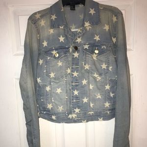 Forever 21, Denim Jacket with white stars